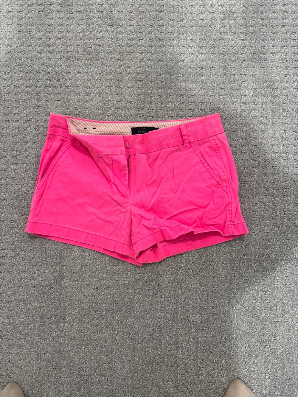 J. Crew Hot Pink Cotton Chino Shorts